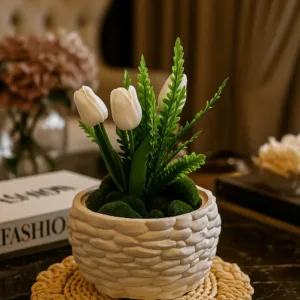 Premium Beton Tozundan Üretilmiş Dev Saksı – El İşçiliği ile Hazırlandı