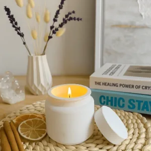 Kokulu Taş Kavanoz Mum – Ev Dekorasyonu ve Hediyelik